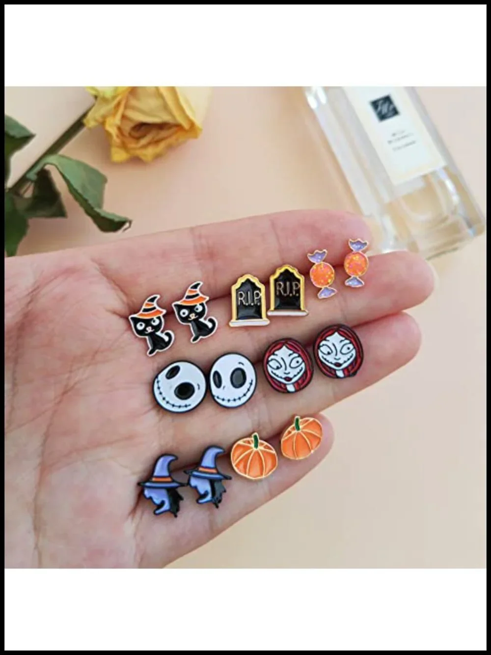 20 Pairs Hypoallergenic Halloween Earrings for Girls Cute Stud Earrings Sets
